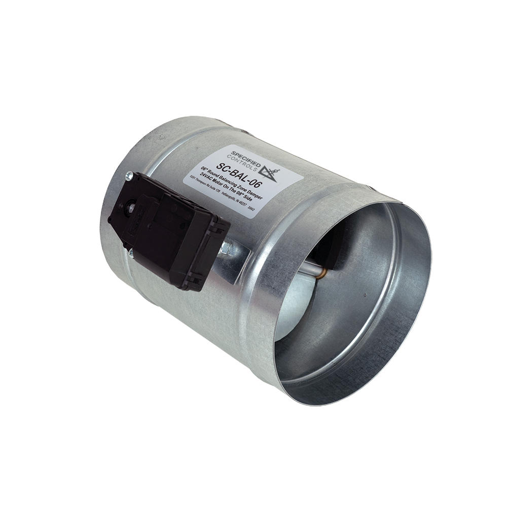SC-BAL-XX Specified Controls Electronic Balancing Damper - Round
